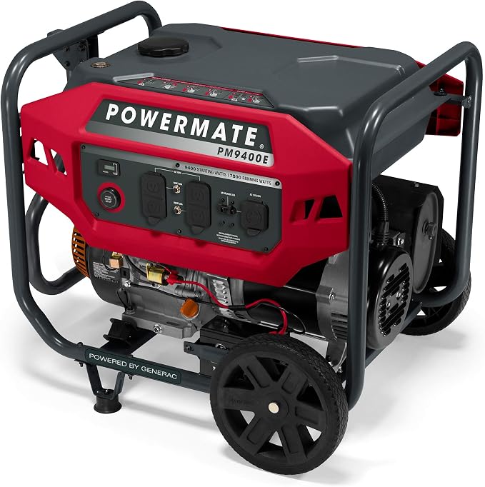 Generador portátil Powermate PM9400E 9400W a gas miniatura 6