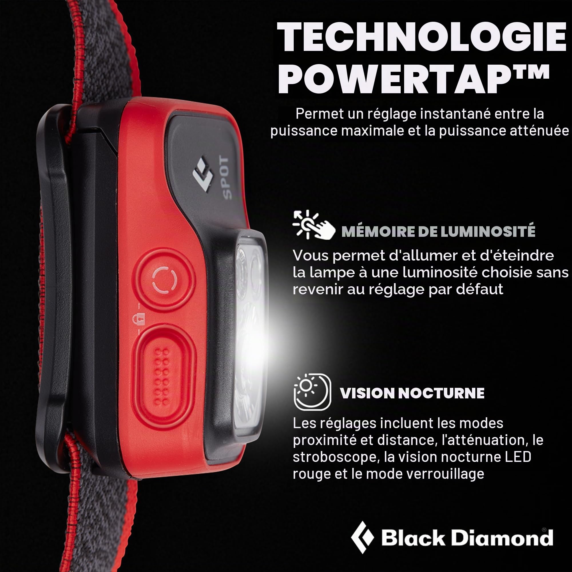 Black Diamond Spot 400 lampe frontale, Uni