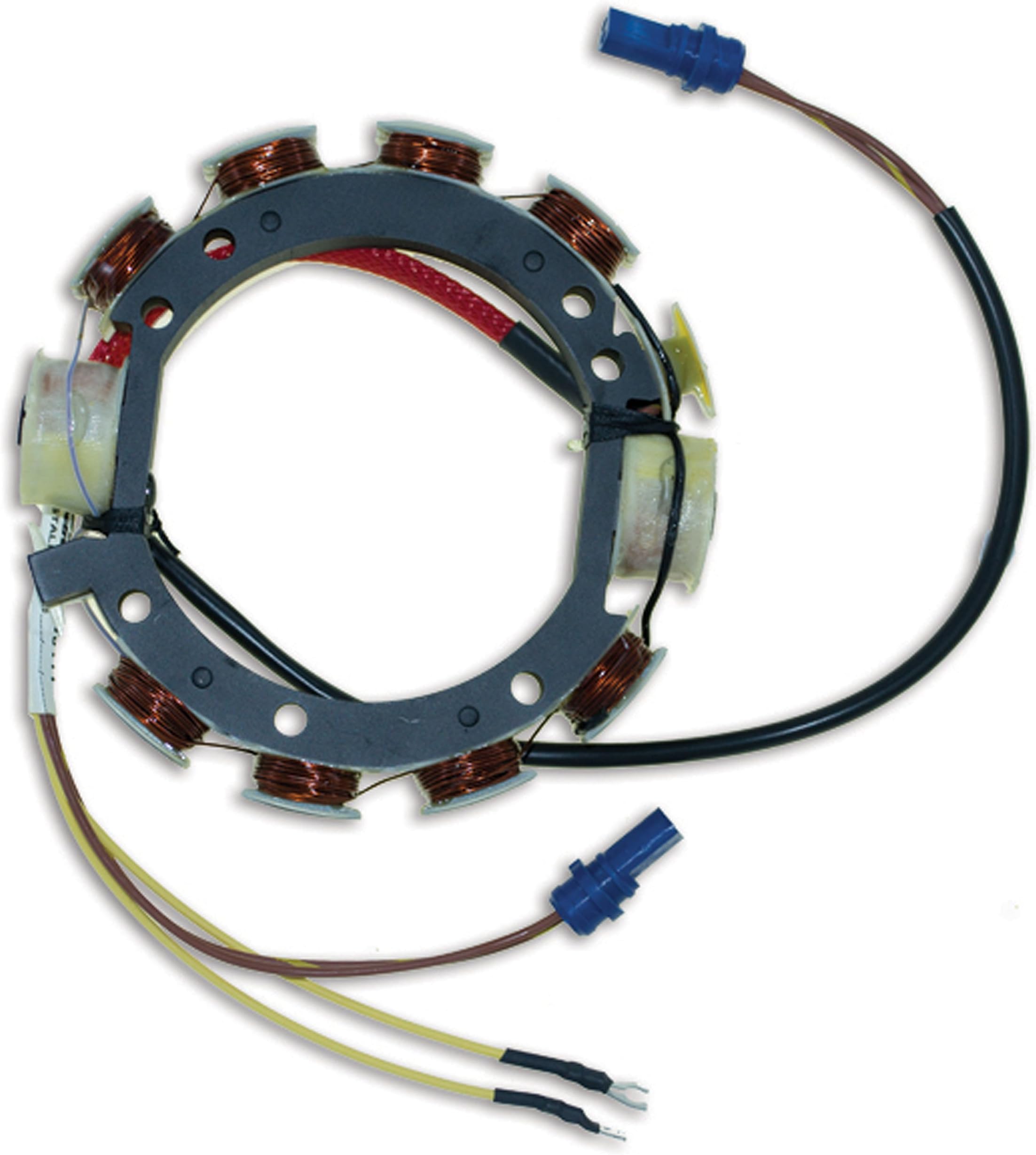 CDI Electronics 173-3672 Johnson/Evinrude Stator - 4/6 Cyl. 9 Amp (1978-1987), Mulitcolor