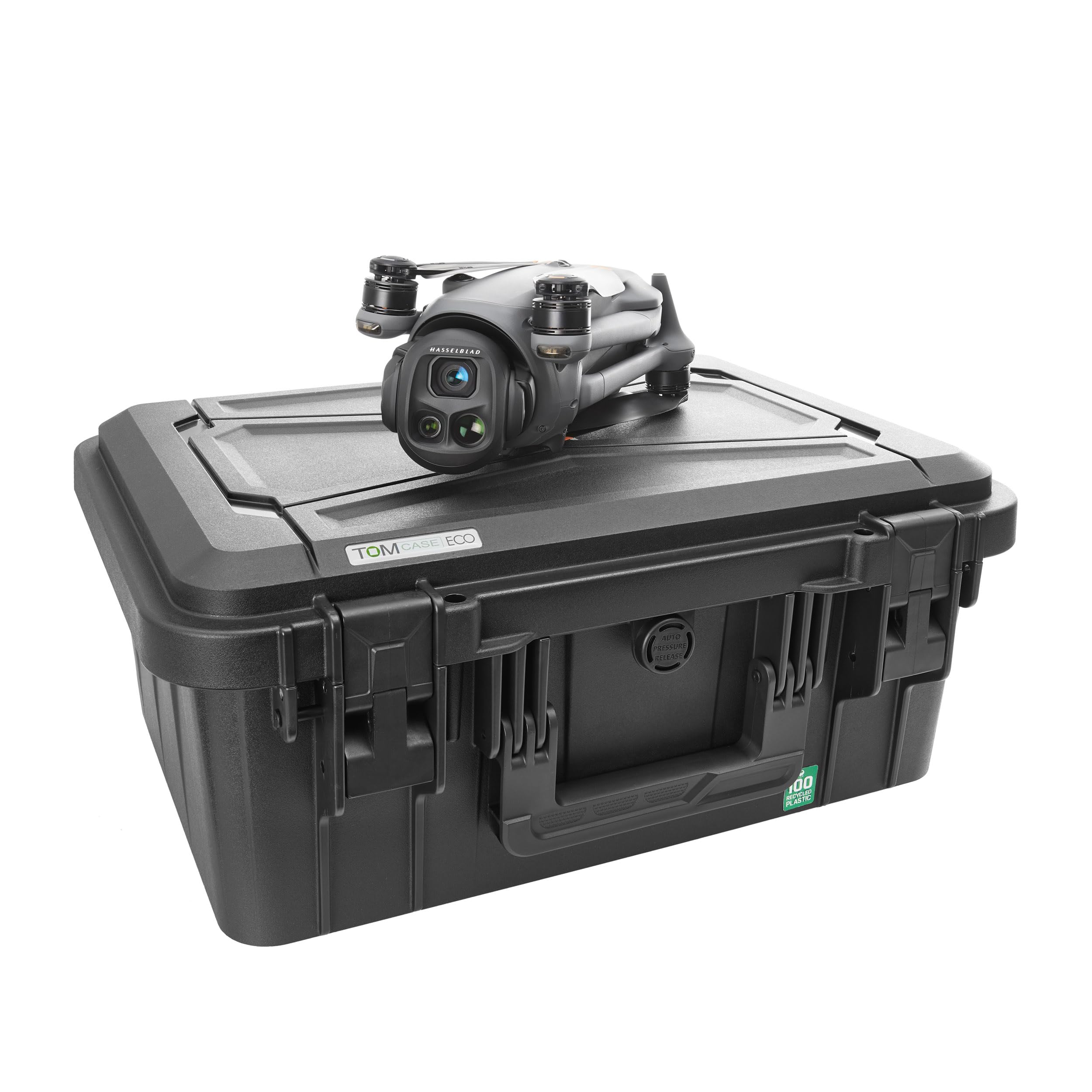 TOMcase Drohnenkoffer „Travel Edition” für DJI Mavic 4 Pro, Fly More/Creator Combo, mit RC2/RC Pro 2 – Hardcase, wasserdichter ECO Schutzkoffer – Made in Germany