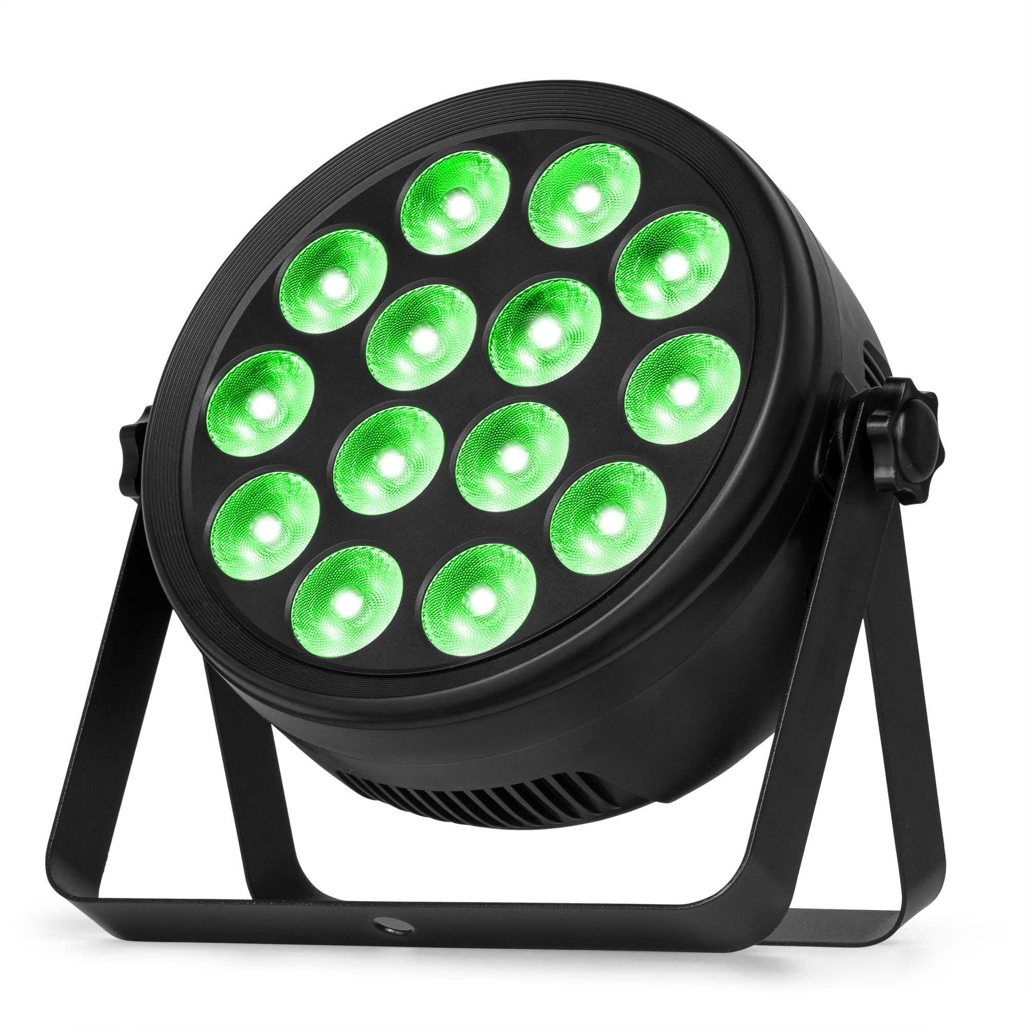 BeamZ BCC145 - Foco PAR LED 14x4W RGBW con estrobo DMX y mando a distancia, iluminación profesional para eventos, DJ, fiestas, boleras, clubs, ferias, salas de escape y escenarios