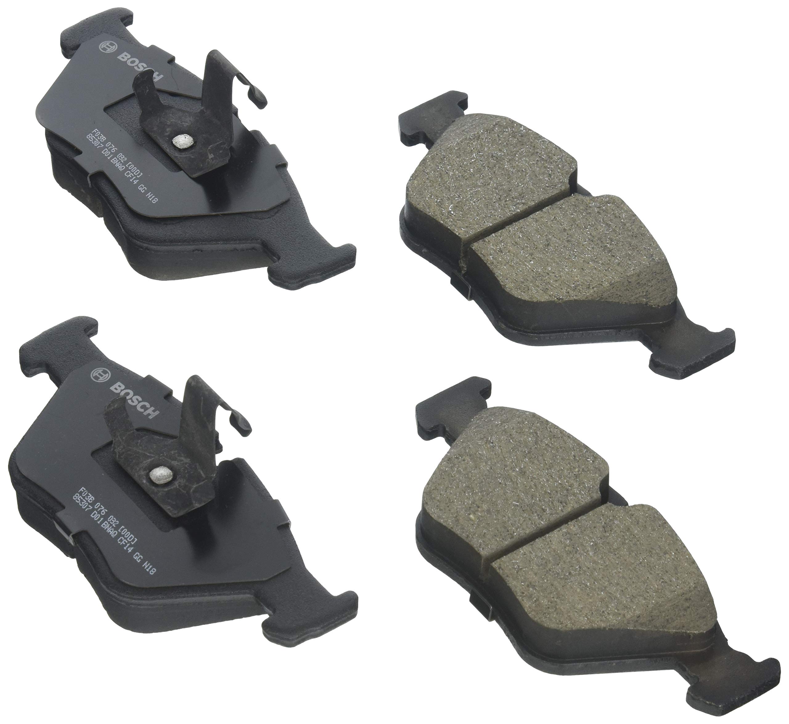 Bosch Automotive BP1078 QuietCast Premium Semi-Metallic Disc Brake Pad Set For: Subaru Forester, Legacy, Outback, B9 Tribeca, Tribeca, WRX, Front — view 138