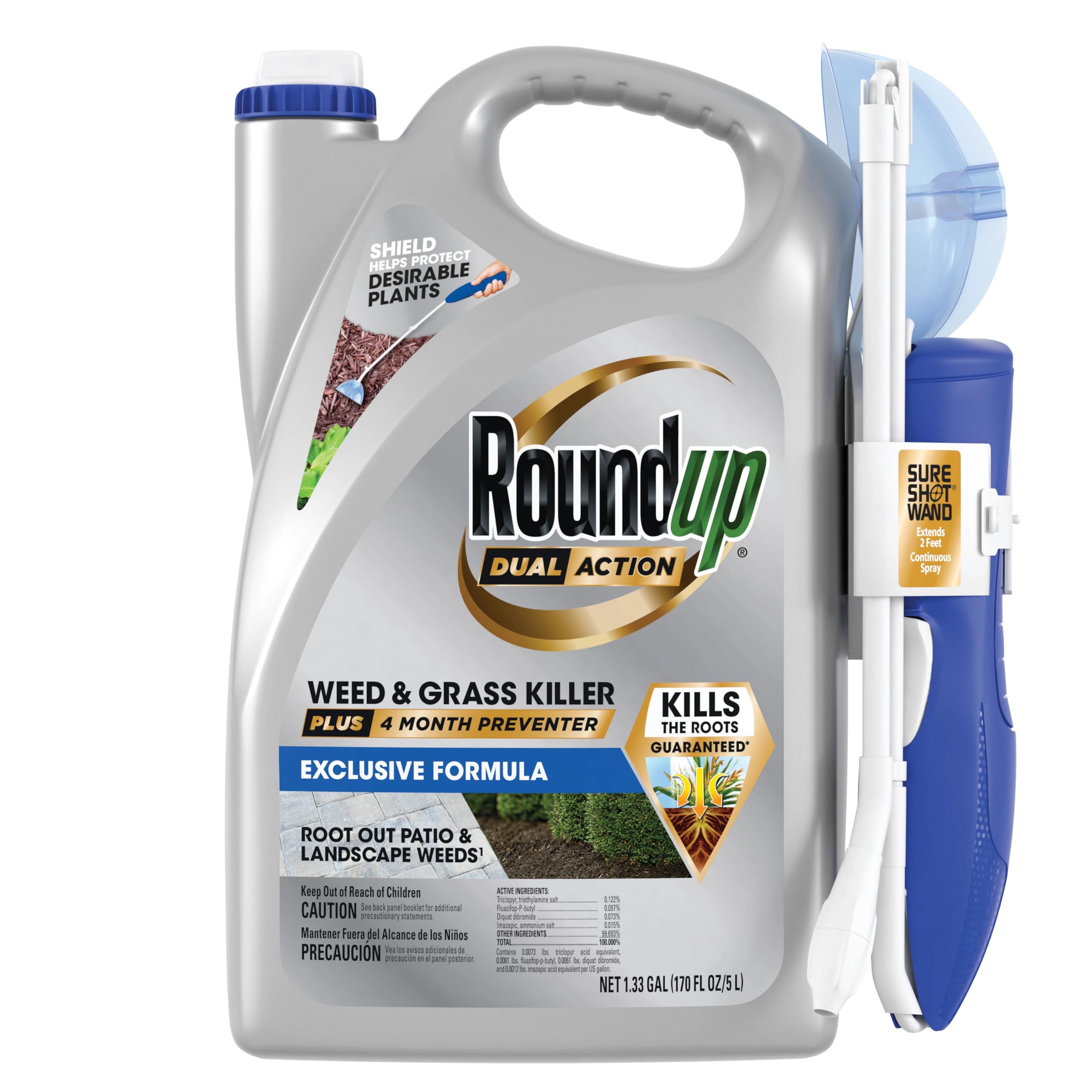 Roundup Dual Action Weed and Grass Killer Plus 4 Month Preventer
