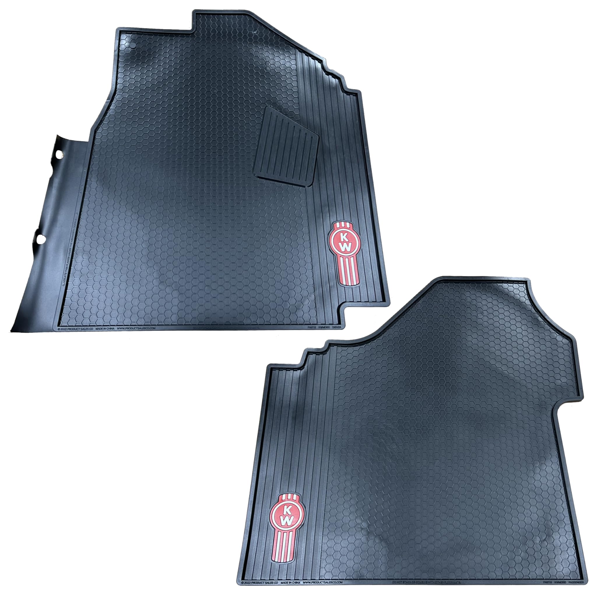 Amazon.com: Kenworth OEM All-Weather Rubber Floor Mats with Logo