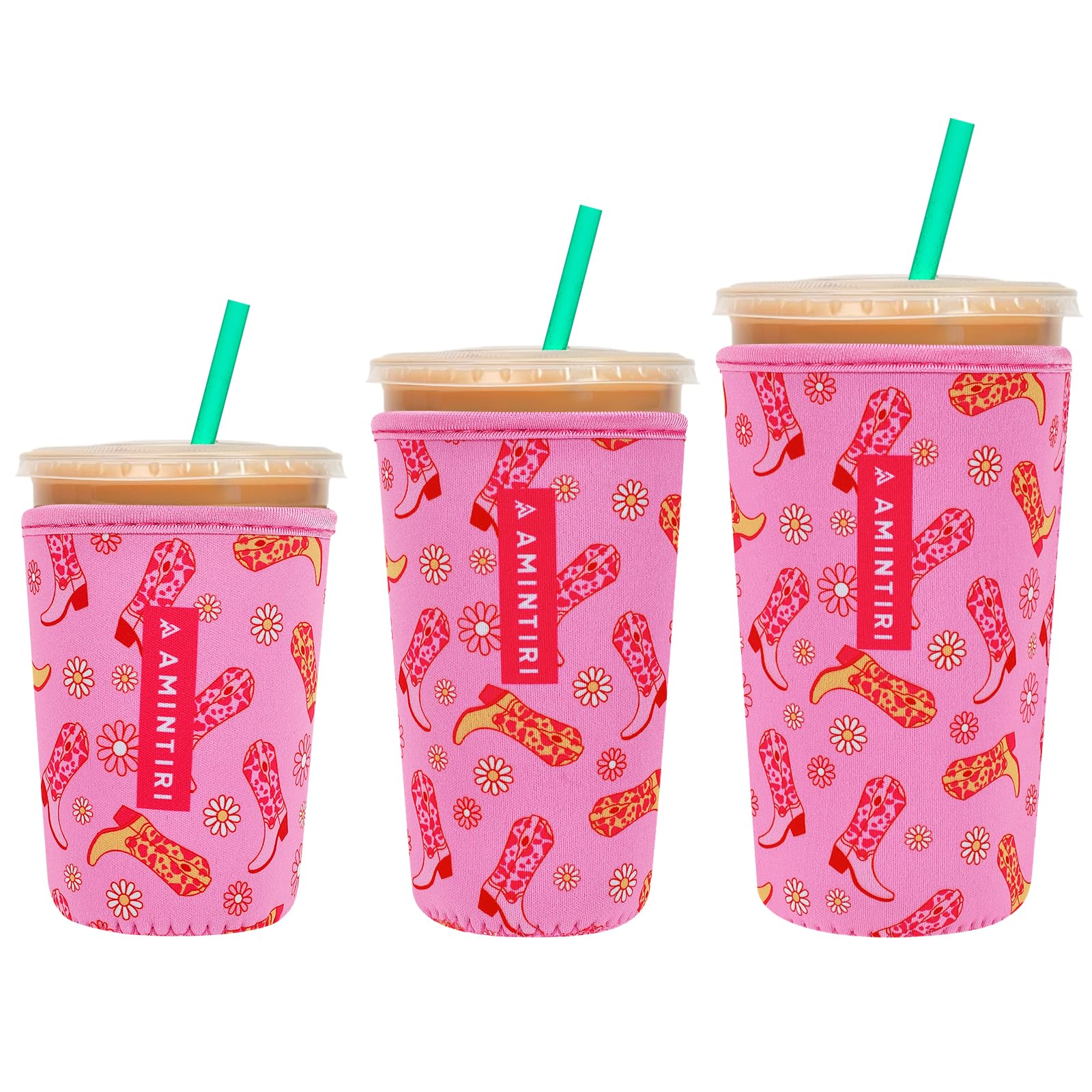Reusable Insulator Neoprene Sleeve for Iced Coffee &amp; Cold Soda
