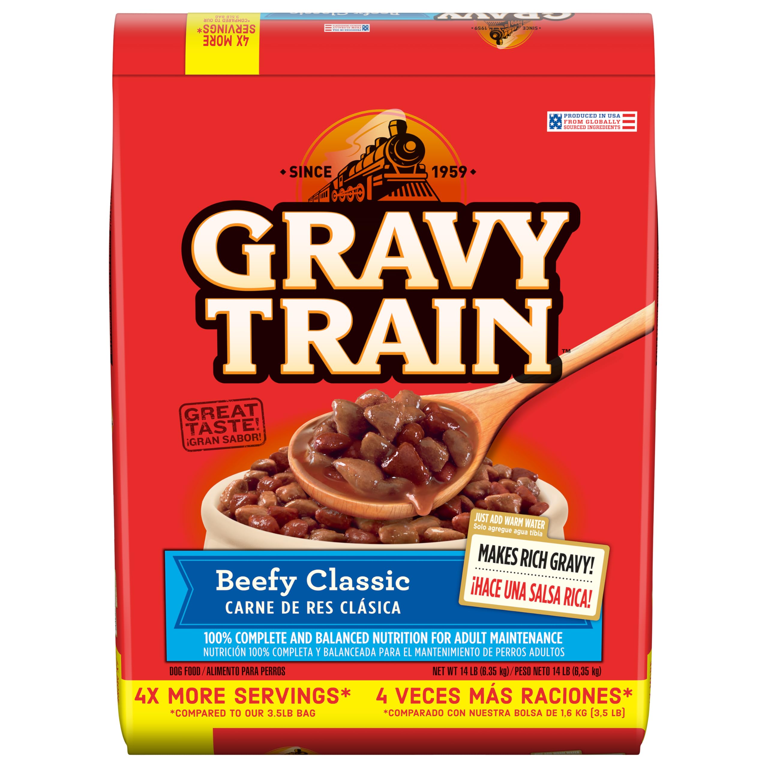 Gravy Train Beefy Classic Dry Dog Food, 14-Pound