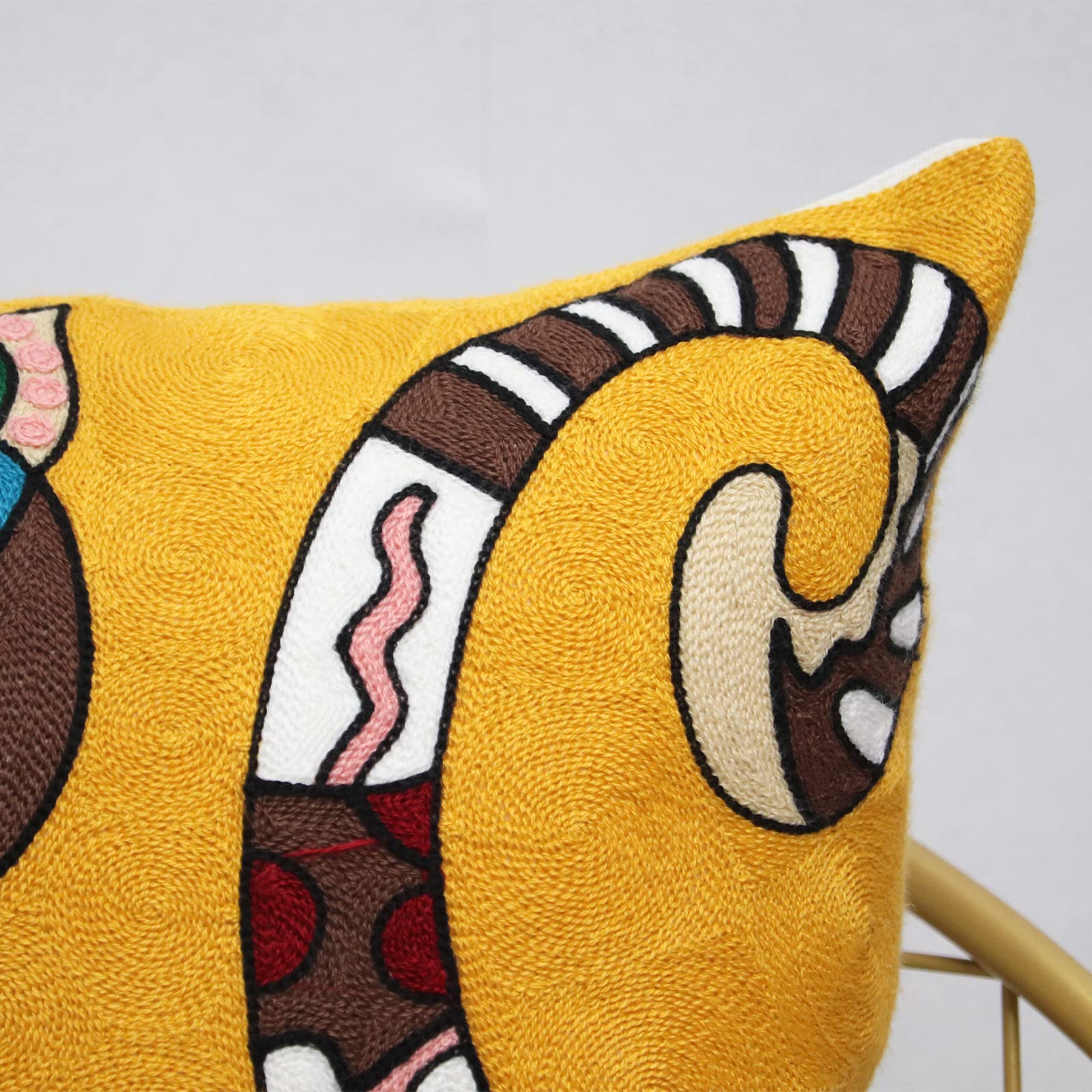 UnionKK Lot De 2 Housses De Coussin Décoratives Brodées Pour Extérieur, Canapé, Sofa, Lit, Salon, Ferme - 40,6 X 40,6 Cm - Aqua