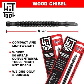HIT Tool Hammerless Spring Driven 3/8 Wood Chisel
