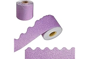 65 Feet Trim Bulletin Borders Stickers, Board Trims Shiny Decorative Border Trims...