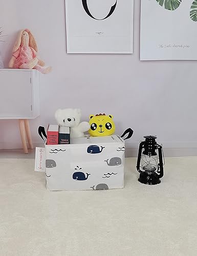 Miniatura 7 de QUEENLALA Cesta rectangular para la ropa suciacesta plegable para organizacióncontenedor de almacenamiento, juguetes para niños, oficina,