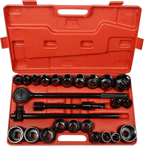 J&R Quality Tools CR-V Juego de llaves de impacto (27 piezas), 34 pulgadas