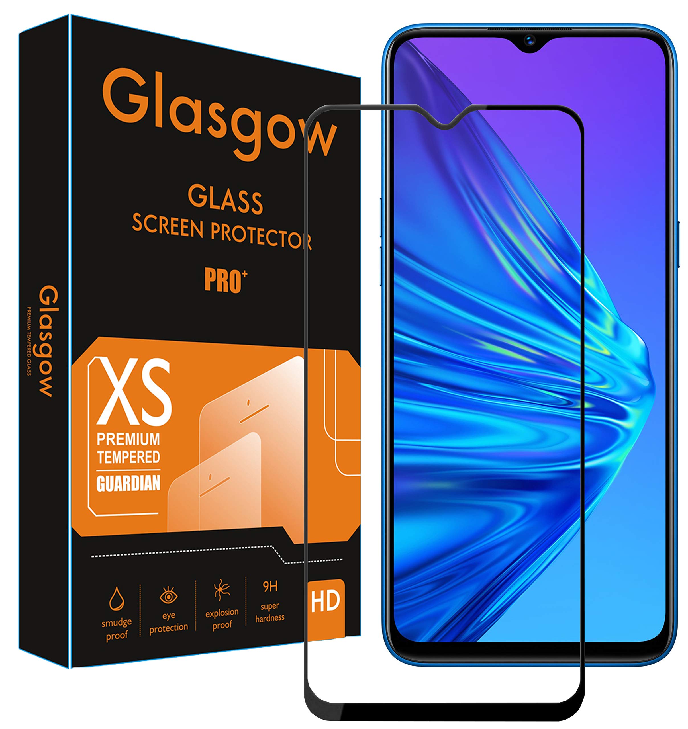 Glasgow |For Vivo Y75 5G | Tempered Glass Screen Protector Guard | Full Glue Curved Tempered Glass | Bubble Free Installation | Gorilla - Black (B09SNYV5RH) Amazon Price History, Amazon Price Tracker