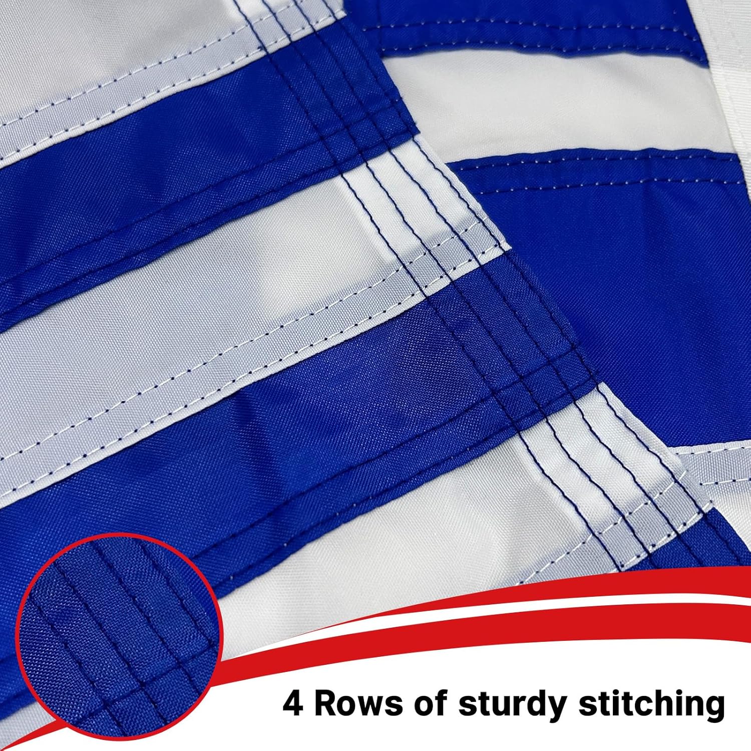 Greece Flag 12x18 inches for Boat, Vivid Color Small Greek Flags with 2 Brass Grommets Nautical Outdoor - Image 5