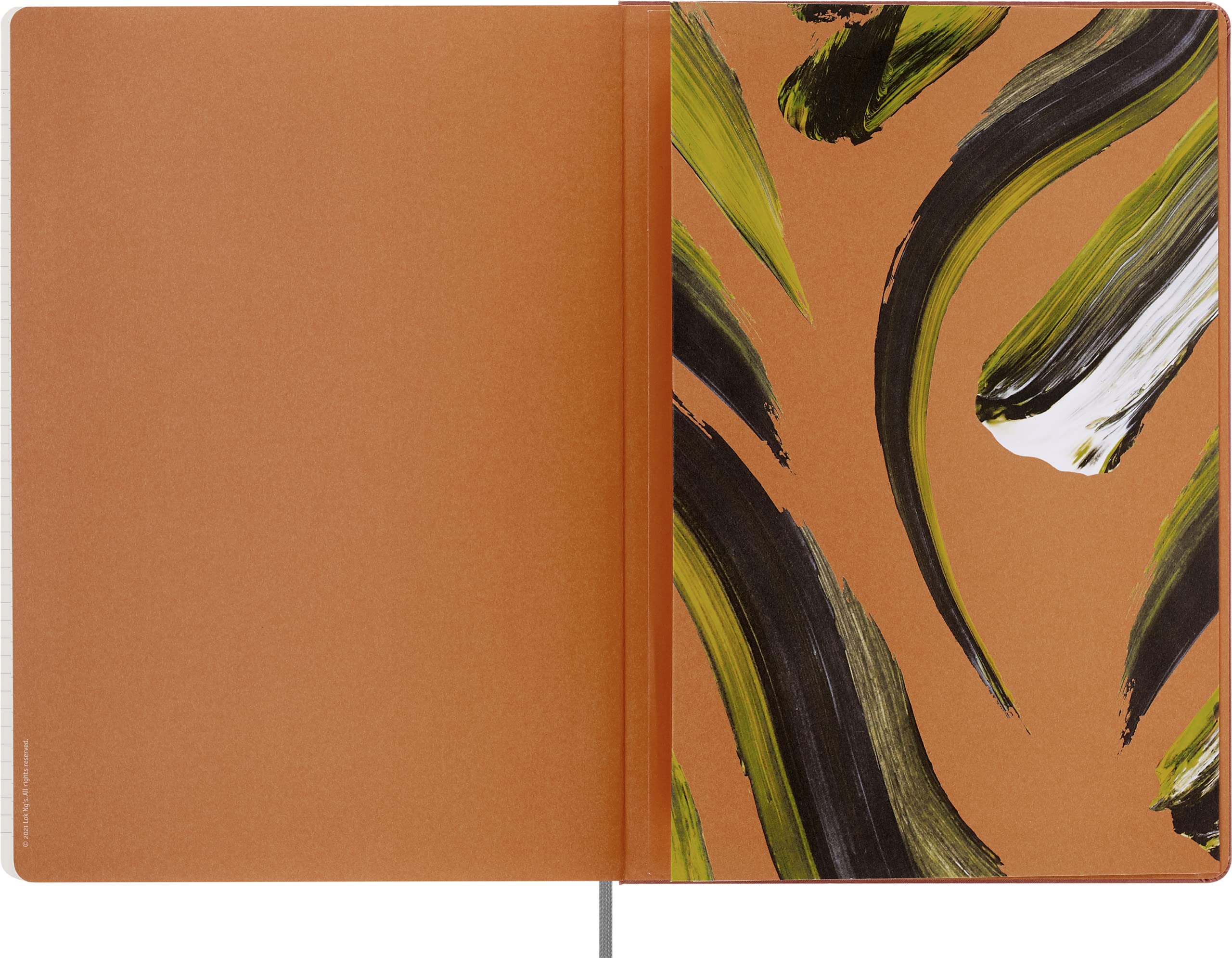 Moleskine Liniertes Notizbuch und Sammlerbox Jahr des Tigers 2022, Hartcover mit Elastischem Verschluss, Limitierte Auflage, Jahr des Tigers Farbe Orange, Format A4, 192 Seiten