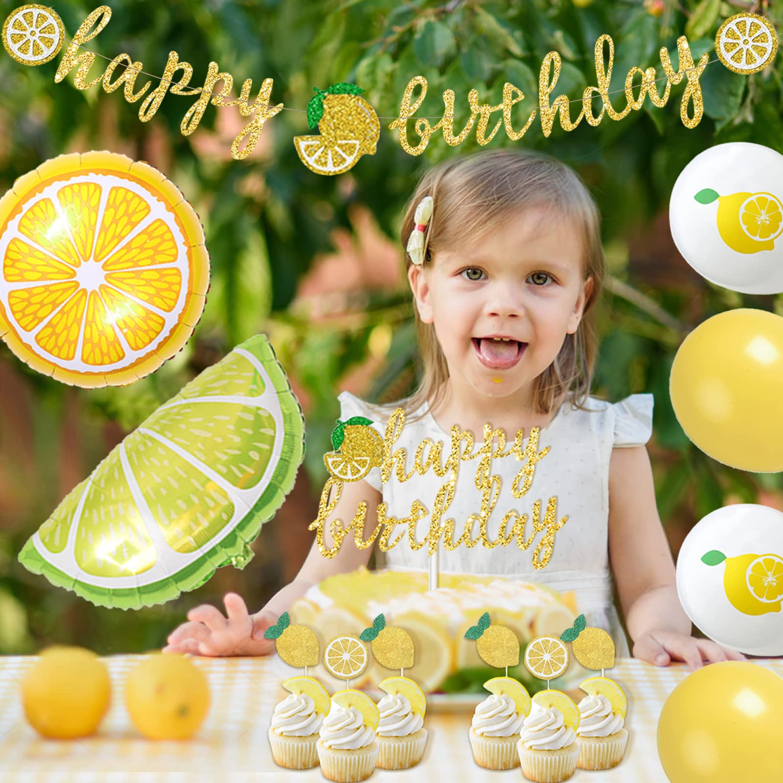 Amazon.com: Lemon Birthday Party Decorations, Homond