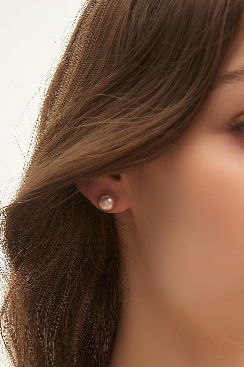 EAMTI Pearl Earrings for Women Trendy 18K Gold Plated Sterling Silver Freshwater Cultured Pearl Stud Earrings Hypoallergenic 5.5-9.5MM - Image 5