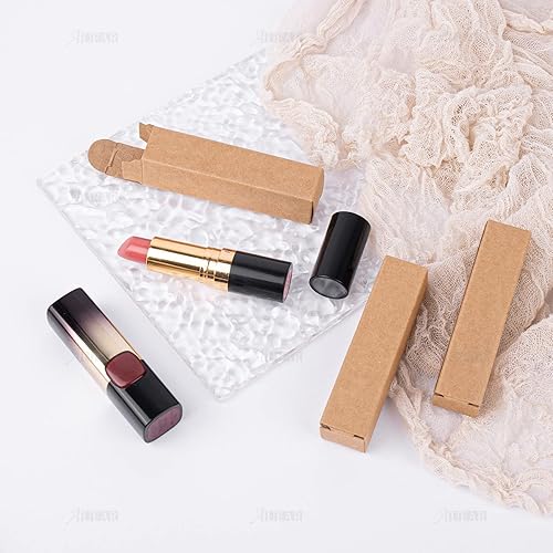 Miniatura 5 de AUEAR, Paquete de 50 cajas de papel kraft para pintalabios, cajas de labios vacíos de 3.35 x 0.79 x 0.79 pulgadas, rectángulo, bálsamo para