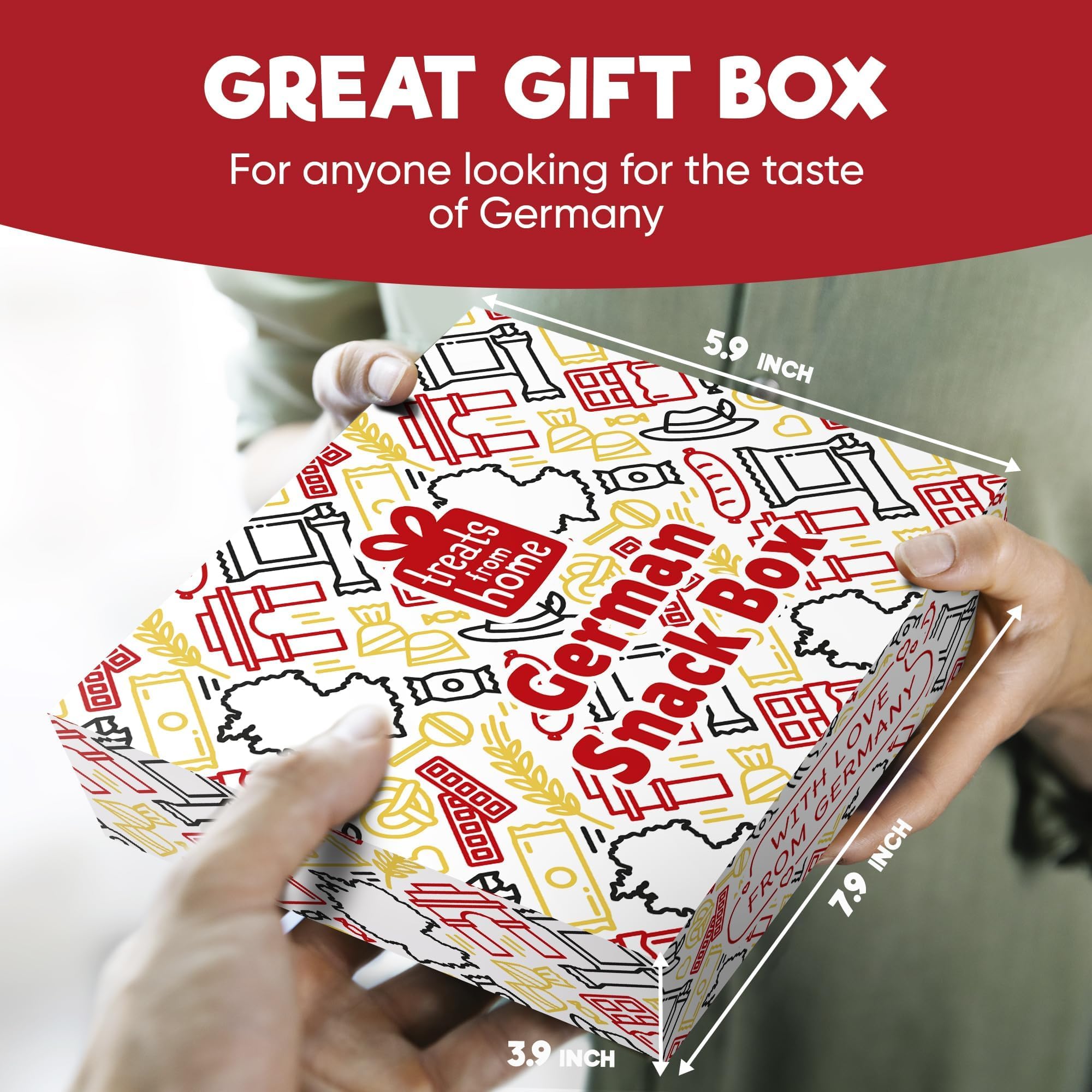 German Snack Box – Authentic German Chocolate & Snacks from Germany - International Snack Box with German Candy & European Treats – Great Gift for Food Lovers