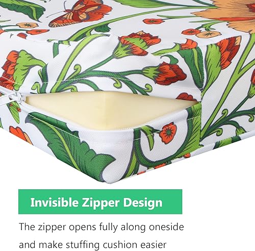 Miniatura 6 de EHouseHome Fundas de cojín para silla de patio, lavables, resistentes a los rayos UV, fundas de repuesto, impermeables, para muebles de exterior,