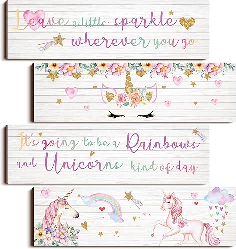 Yulejo DecoraciĂłn de pared de unicornio arcoĂris para habitaciĂłn de niñas, unicornio arco iris, arte de pared motivacional, arte de pared Yulejo DecoraciĂłn de pared de unicornio arcoĂris para habitaciĂłn de niñas, unicornio arco iris, arte de pared motivacional, arte de pared