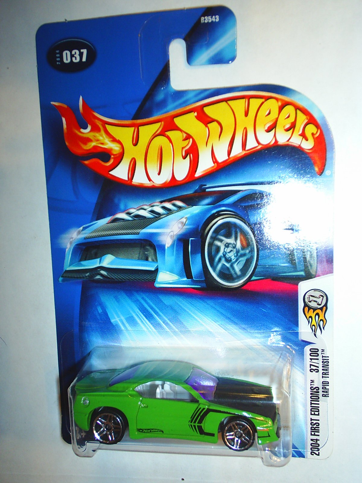 Hot Wheels Mattel 2004 First Editions 1:64 Scale Green Rapid