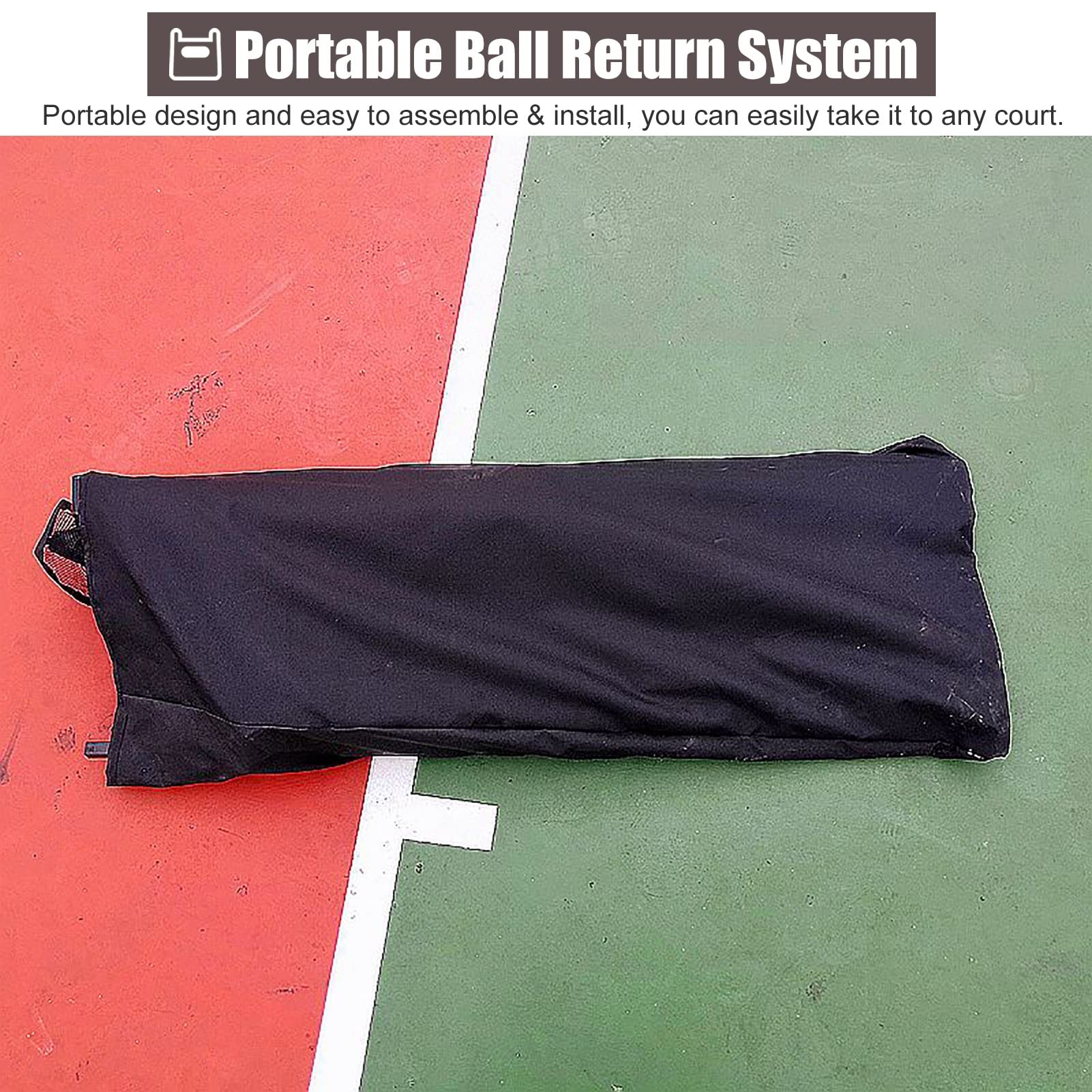 Generisch Basketball-Shot-Returner – Rebounder-Netzaufsatz für Körbe, Basketball-Schießhilfe für effizientes Üben und Training, perfekt für den Innen- und Außenbereich