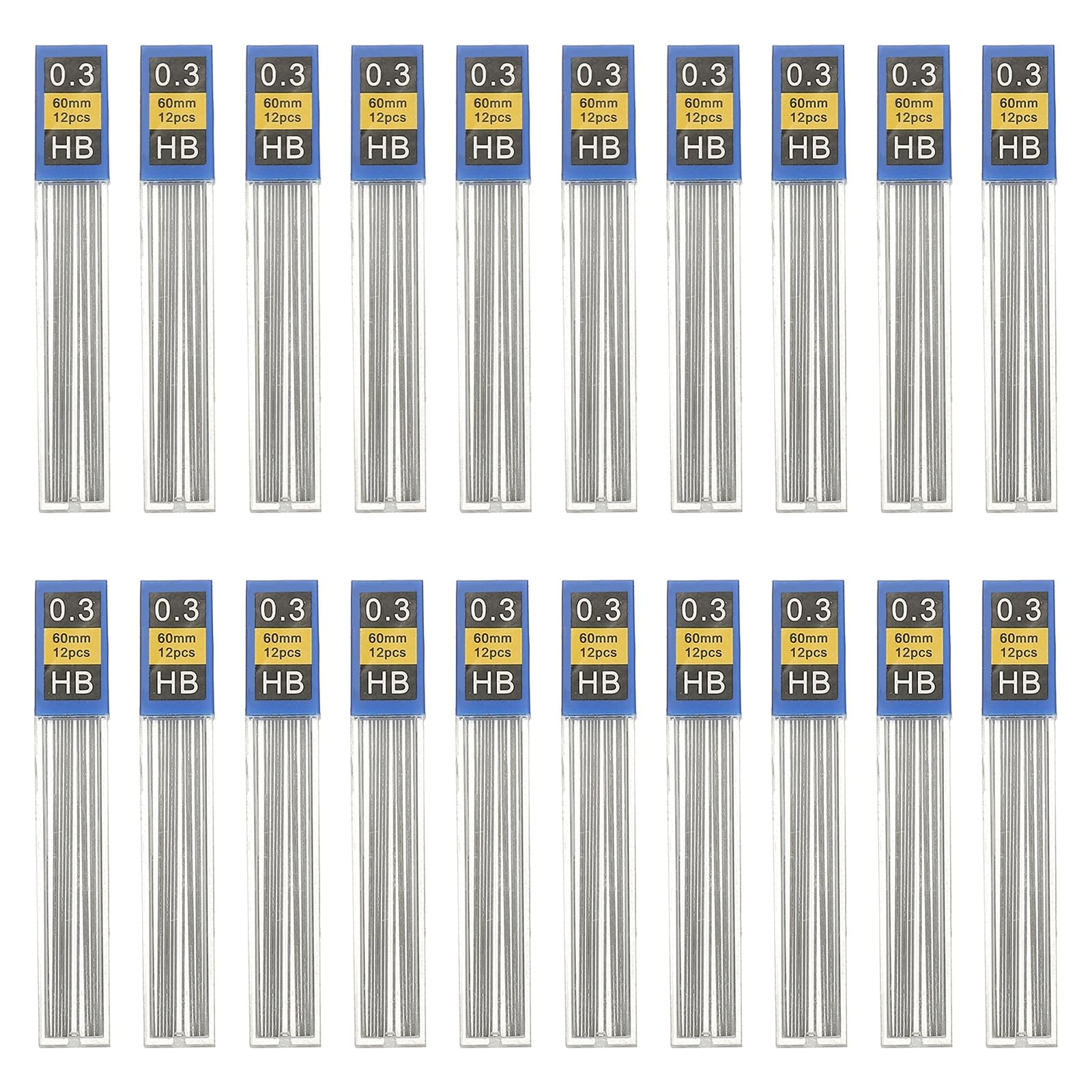 PATIKIL 240Pcs 0.3 mm Mechanical Pencil Lead, Medium Thickness Lead Refill Break Resistant Pencil Refills for Writing, Black