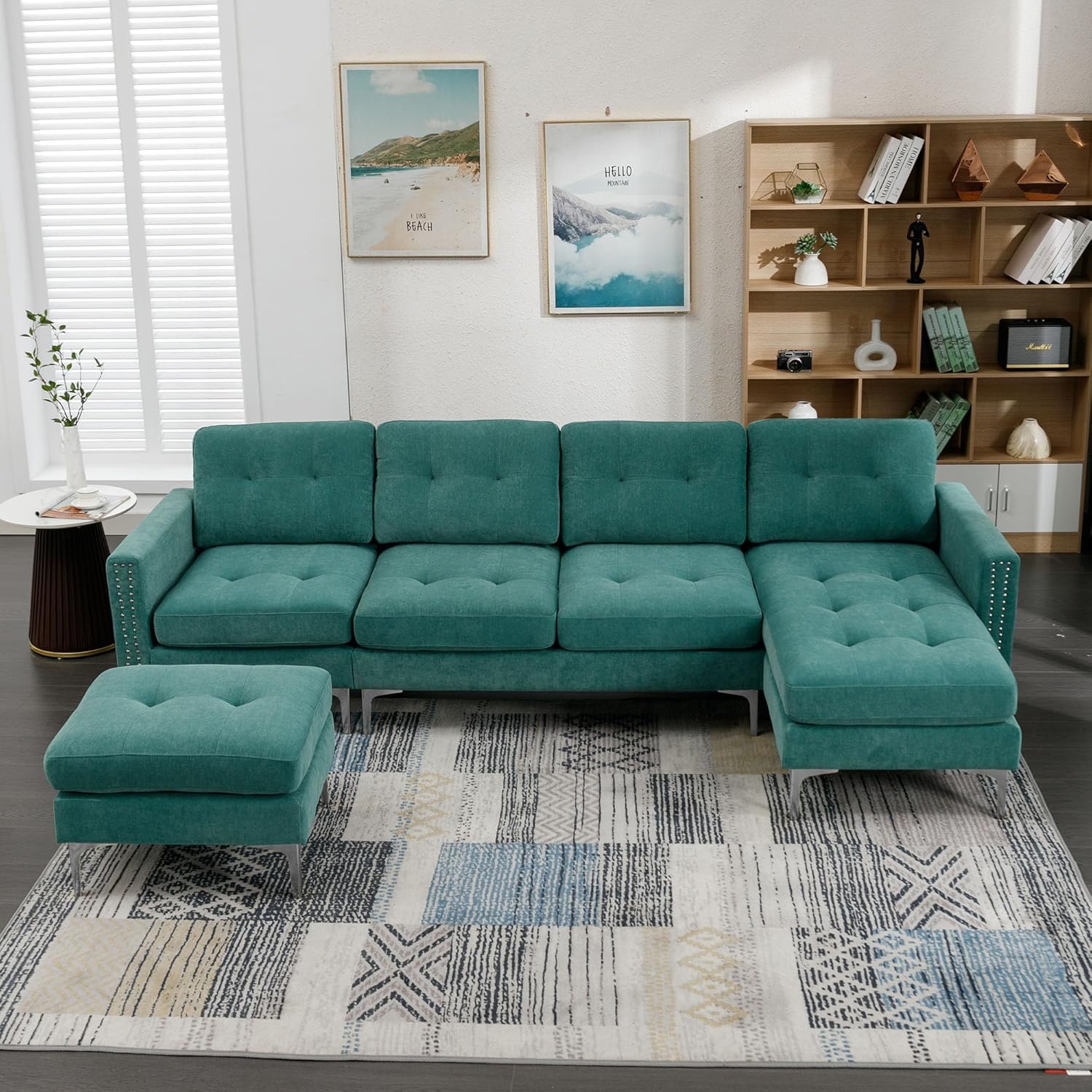 Bellemave U Shaped Couch for Living Room with Reversible