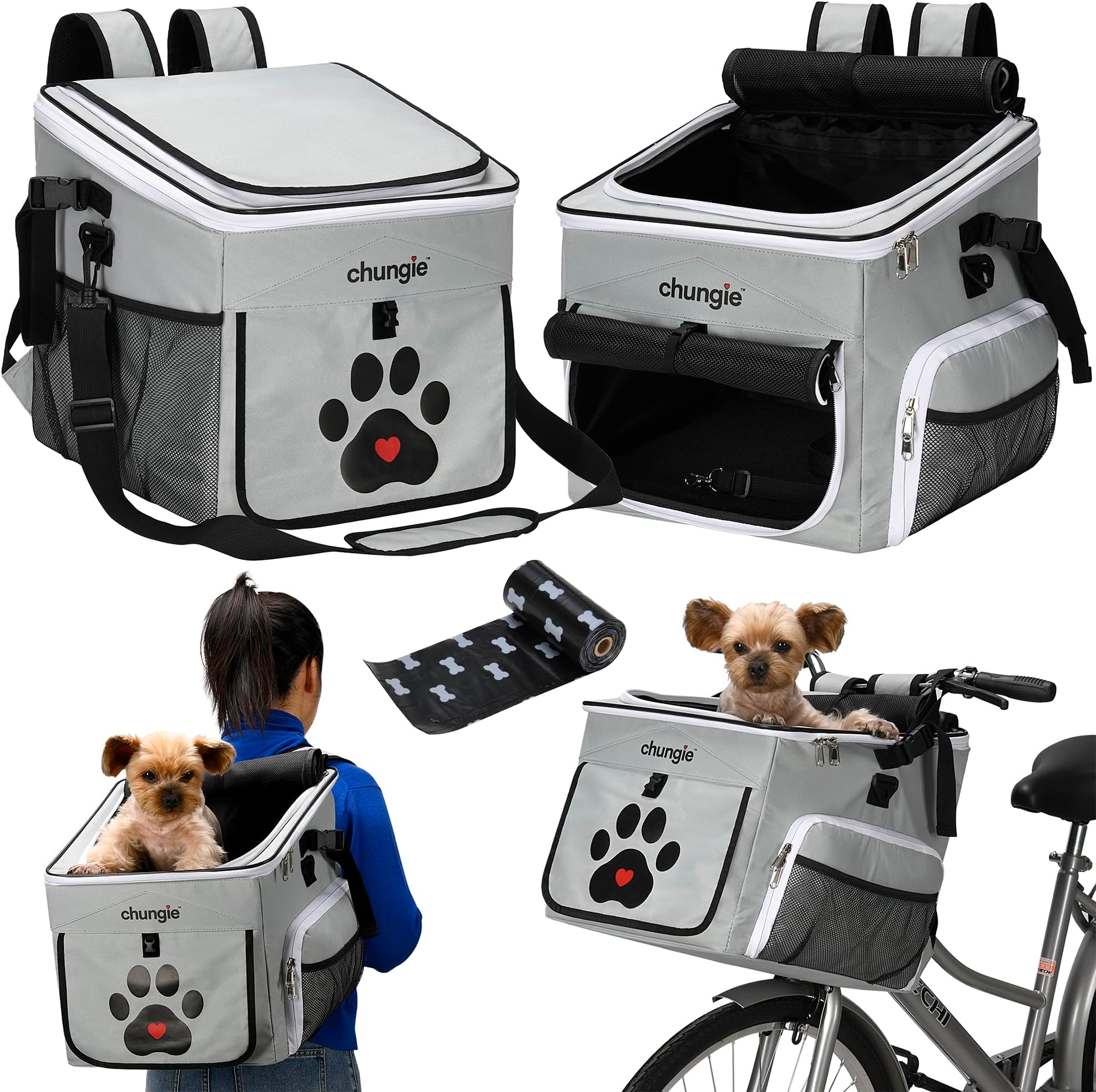Travelin K9 PetPilot MAX Wicker Bike Basket for Dogs/Cats