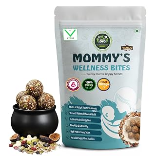 HealthyCrave Cuisine Mommy’s Wellness Bites | No Added Sugar Dry Fruit Laddus for Pregnancy & Postpartum Care | Vegan Omega-3 Snack