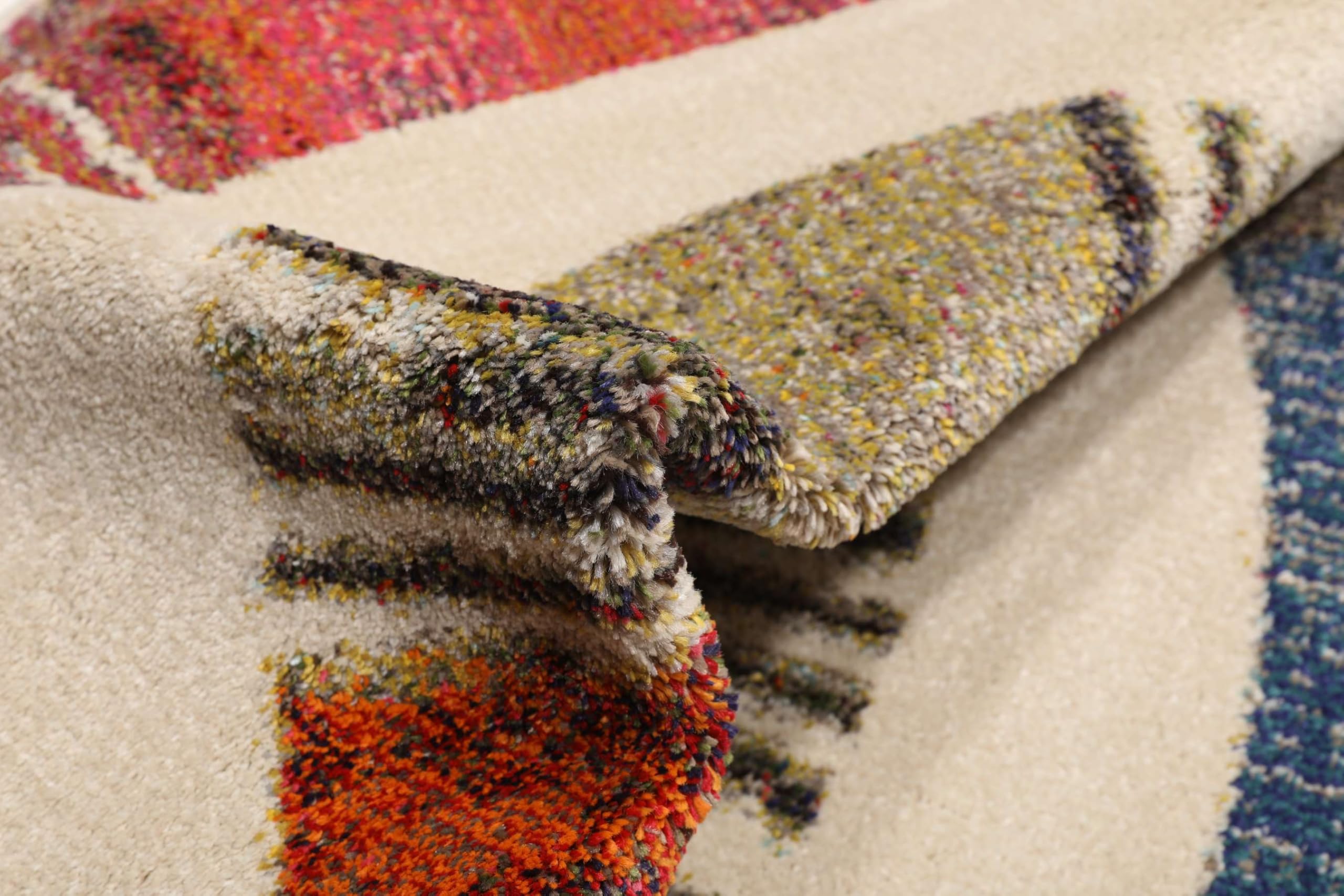 RugVista Going Round Tapis, Ø 150 cm, Multicolore