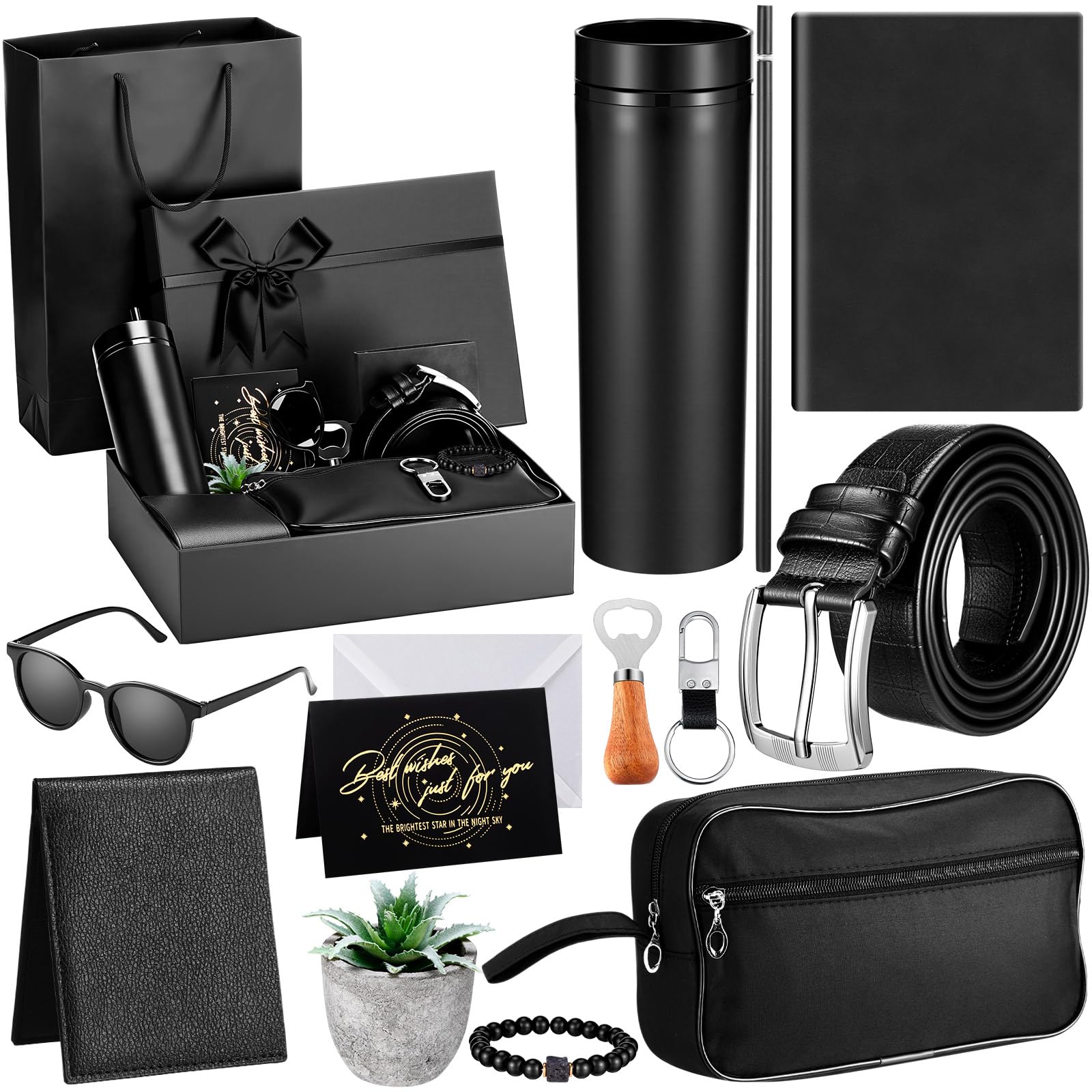 Panier cadeau homme lot de 12 pièces - Boîte surprise anniversaire et célébration