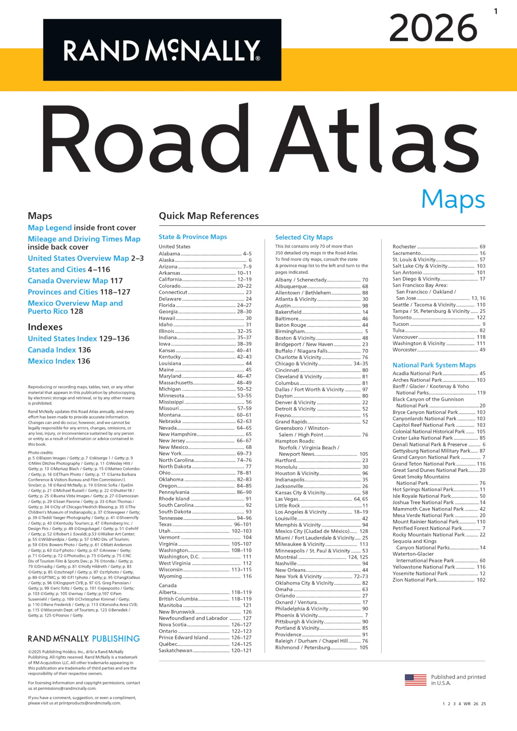 Rand McNally 2026 Road Atlas: United States, Canada, Mexico (Rand McNally Road Atlases) - Image 11