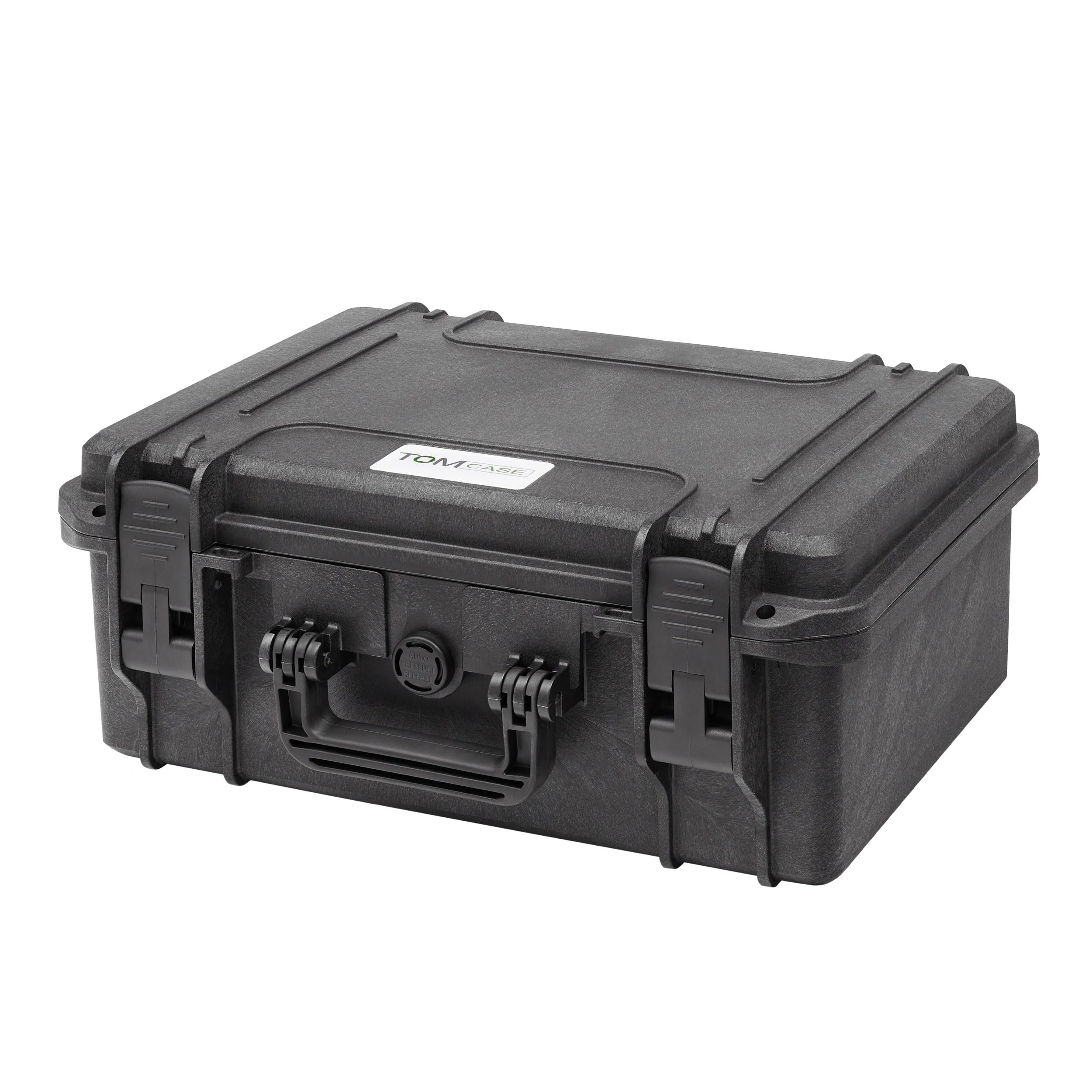 TOMcase Drohnenkoffer „Travel Edition” für DJI Air 3S Fly More Combo, Standard oder DJI RC 2 Controller, Akkus Laden im Koffer, wasserdicht Outdoor Case - deutsches Produkt (Schwarz/Rot-Schwarz)