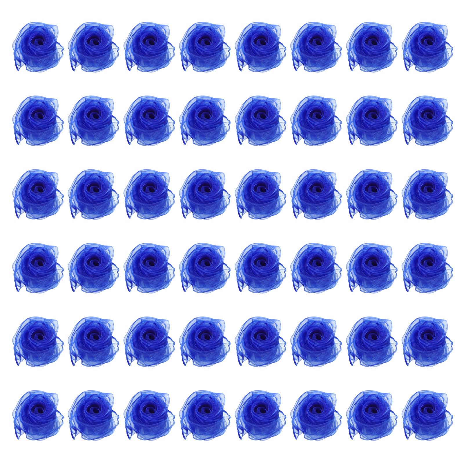PATIKIL Lot de 48 foulards de jonglage carrés pour la danse, 61 x 50,8 cm, accessoires de performance pour jouer au jonglage magique, bleu