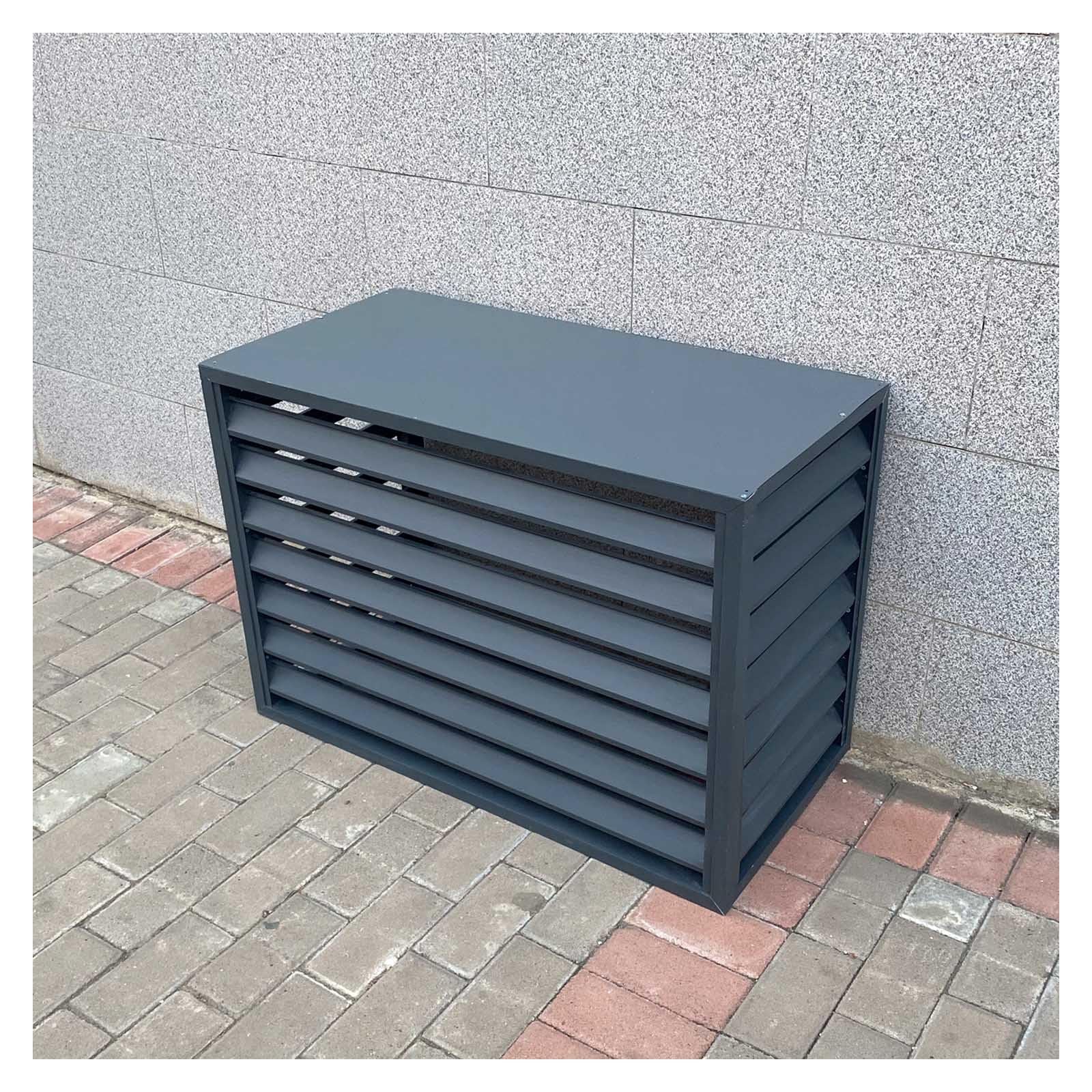 AYCDL Outdoor Air Conditioner Cover - Durable Aluminum Alloy Rack for Large Units, Privacy Fence Screens, Protective Enclosure,Grey-100x50x70cm