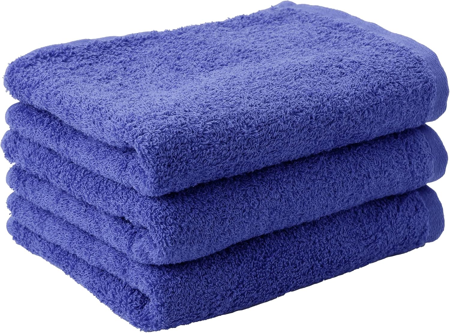 Muko Towel Plus, Medium Thick, Senshu Towel, Made in Japan, 100% Cotton, Same Color, (Hand Towels, Navy Blue)