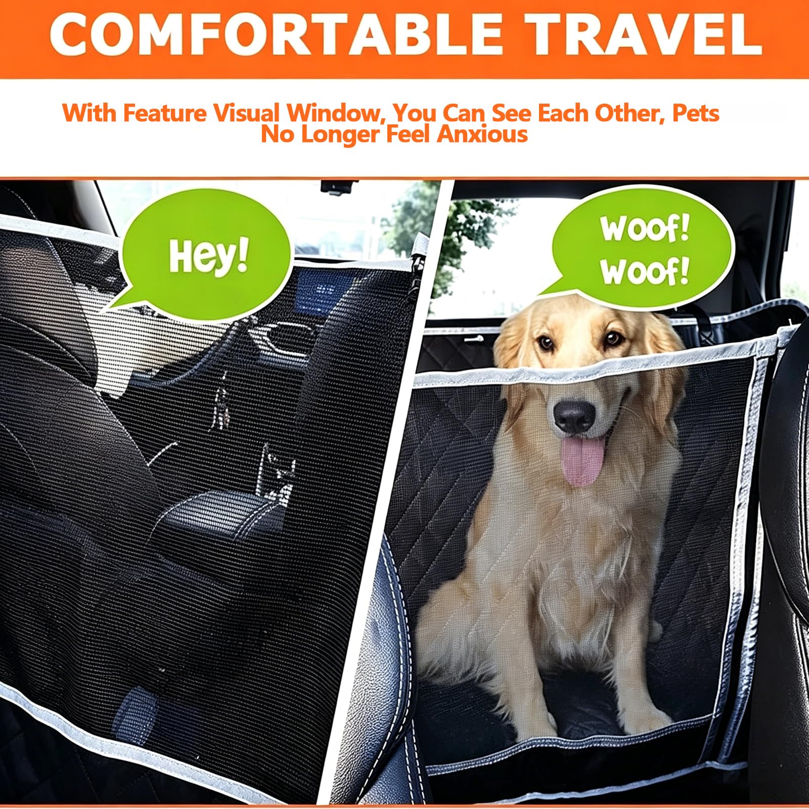 Protection Voiture Chien Siege Arriere pour Jaecoo 5 J5 Jaecoo E5 Jaecoo 7 J7 Jaecoo 7 SHS, Housse Voiture Chien, Antidérapant et Imperméable Protection Coffre Voiture