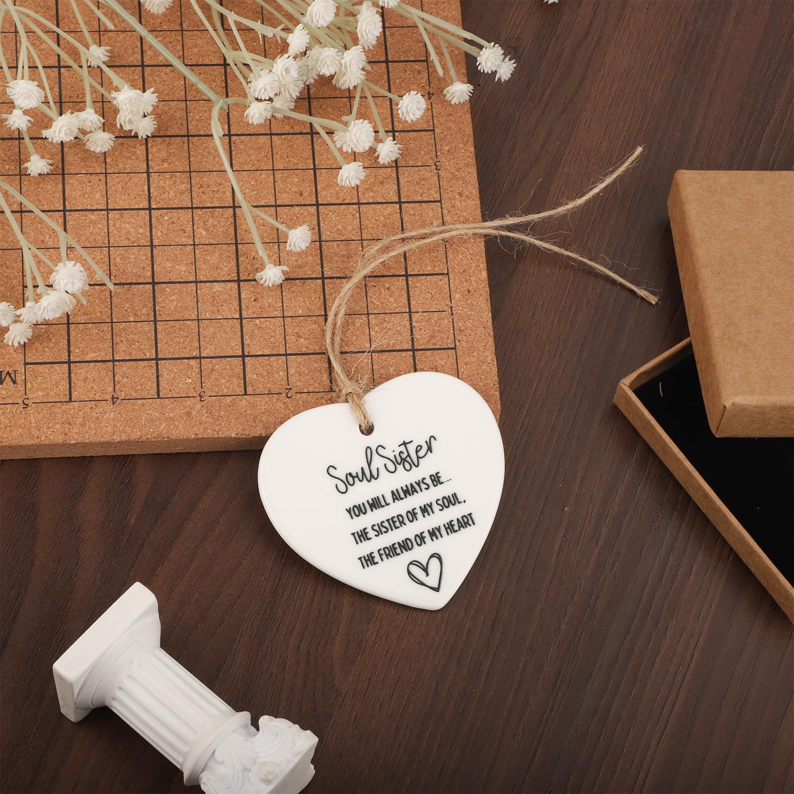 Medaglioni Portafortuna Per Sorelle – Set Da 3 Gettoni D'argento Con Frase 'Sisters Always Friends Forever', Regalo Affetto