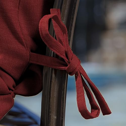 Miniatura 7 de Arden Selections - Cojín para silla de comedor en exteriores (20 x 21, modelo Ruby Red Leala)