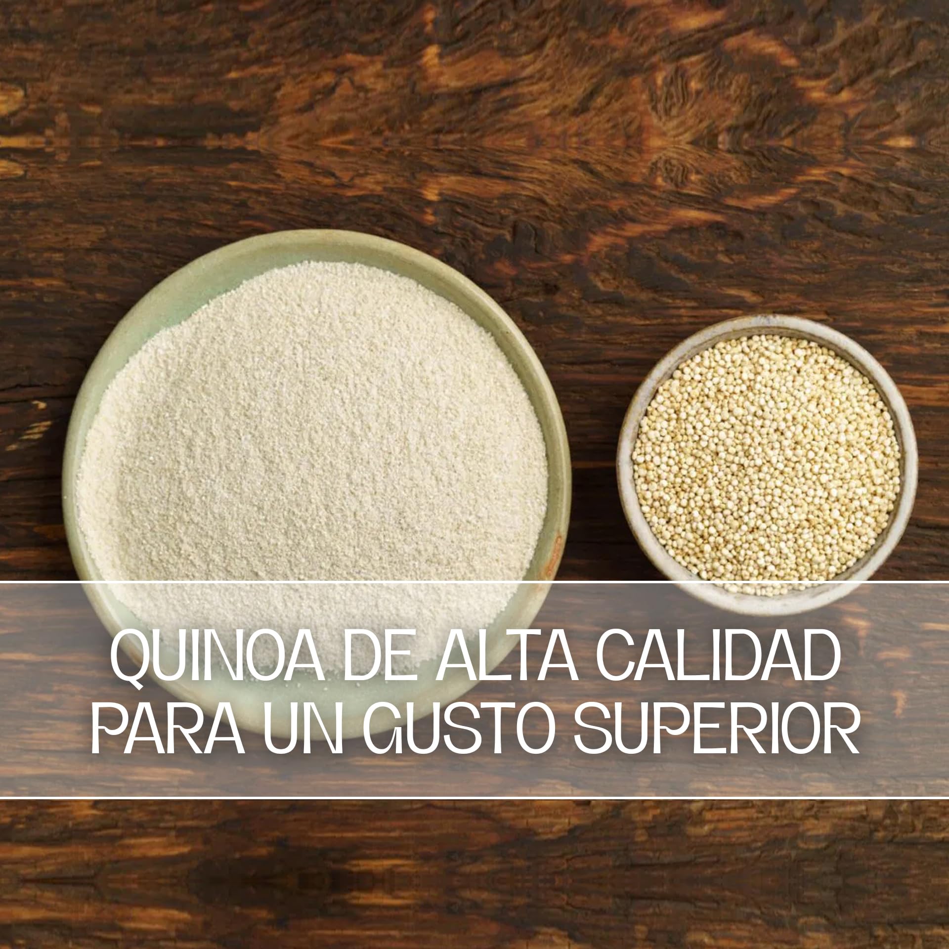 Harina De Quinoa Sin Gluten 700 Gr Natural Para Panificación Apta Para Celíacos