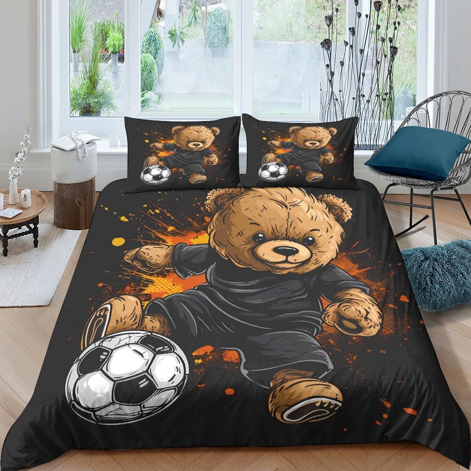 TUFRTGYHN Galaxy Starry Sky Duvet Cover Set 3D Printed Microfiber Bedding with Hidden Zipper and Straps for Bedroom Decor and All Seasons Single（135x200cm）