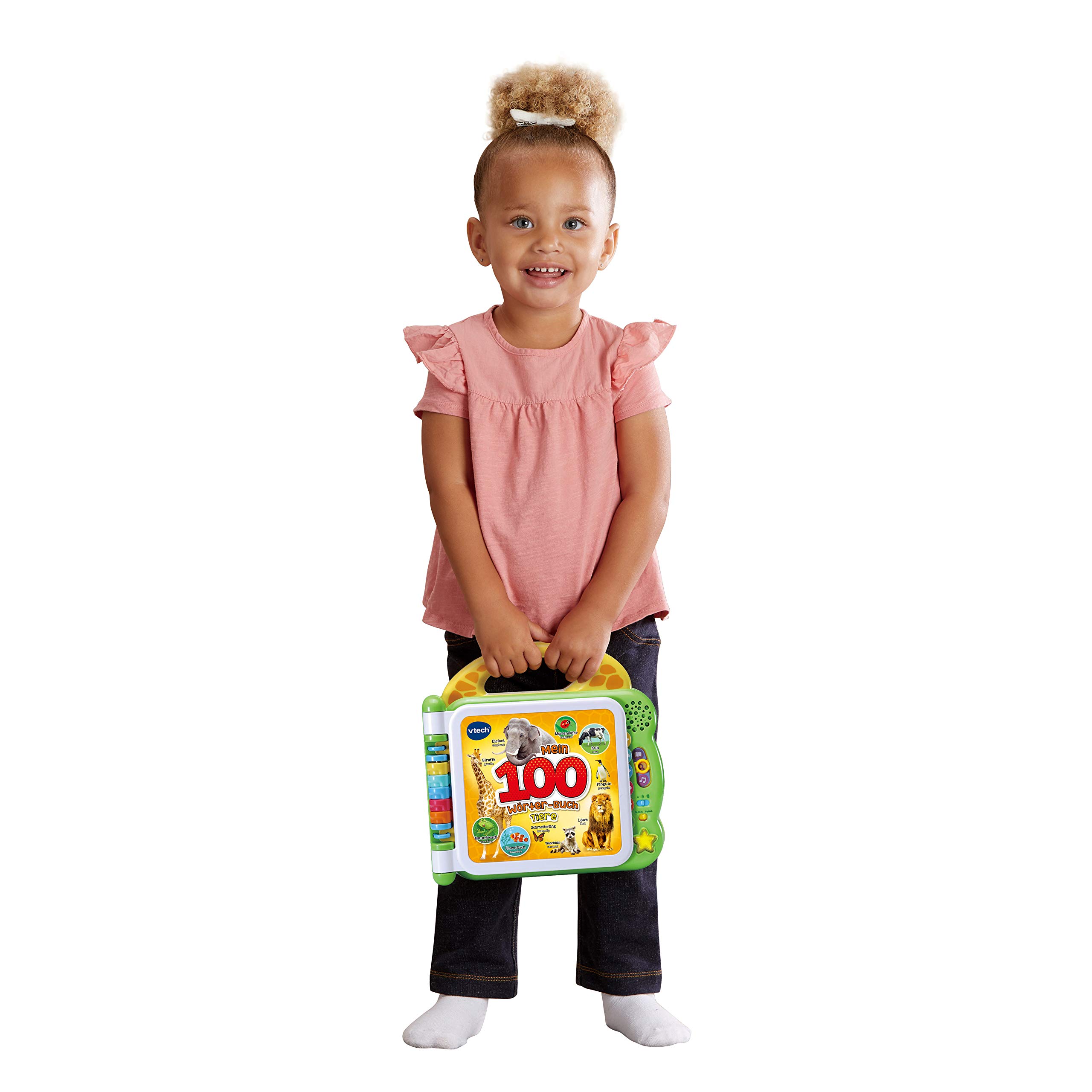 VTech Baby Mein 100-Wörter-Buch: Tiere – Interaktives Bildwörterbuch zum Lernen erster Wörter – 2-5 Jahren & Baby Mein 100-Wörter-Buch pink Interaktives Bilderbuch zum Lernen erster Wörter 2-5 Jahren
