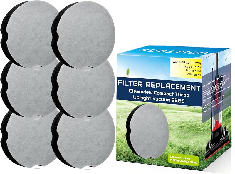 Replacement for Bissell Cleanview Powerforce Compact 3508 2112 Filter | Lightweight Upright 2112 1520 Vacuum Filter Replacement for Bissell Cleanview Power force Turbo Replacement Filters 3437