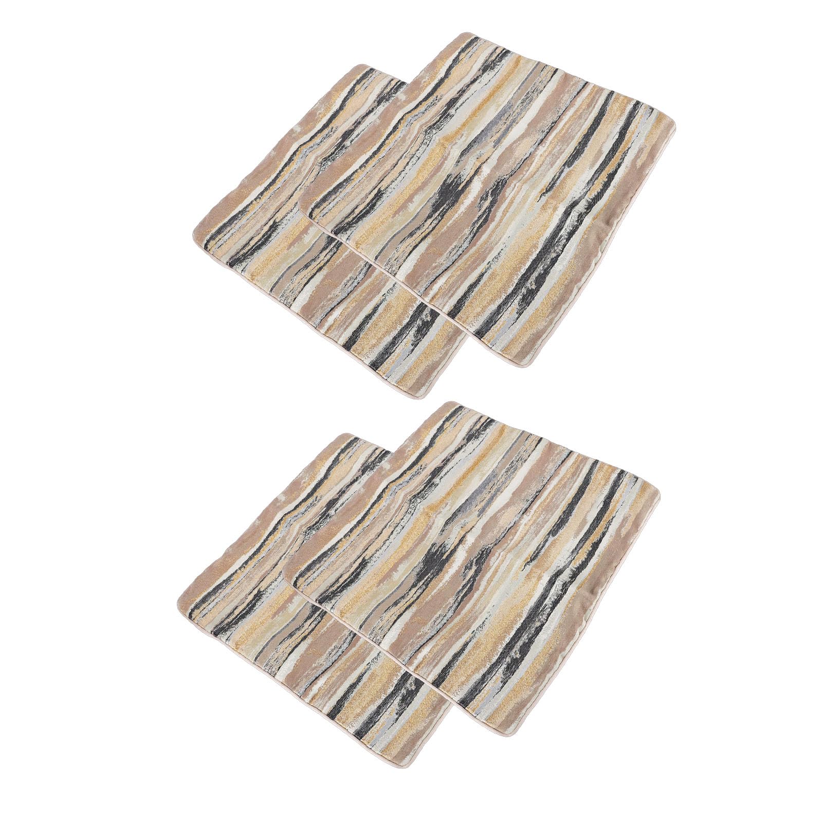 10 Federe per Cuscini, Federe Decorative, in Tessuto di Poliestere con Design Moderno in Stile Rustico in Oro, Ideali per Divano, Sedia, Letto e Decorazioni per la Casa (50,8x50,8 cm/20x20