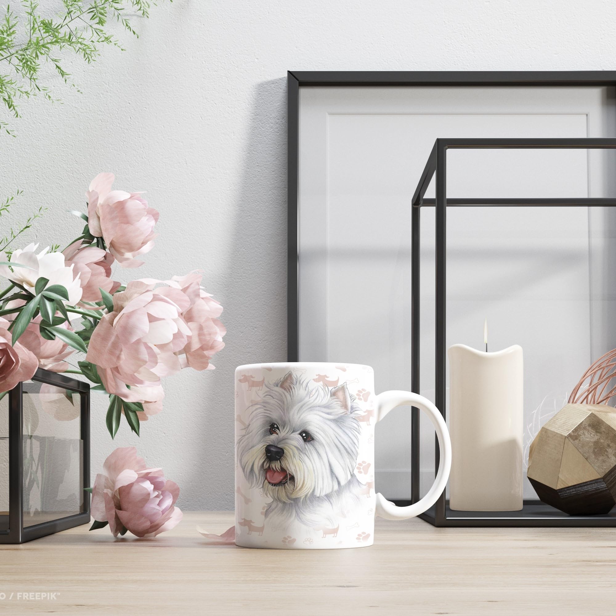 power gift LABRADOR (C) Marron - Tasse A Café Ou Pour Le The. Tasses Avec Motif De