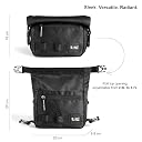 MONKEY TROOPERS Radiant Waist Bags for Men Women- Premium Stitching, Branded Zippers, Water Resistant Pocket, Fanny Pack for Hiking Travel, Lightweight & Tough, Quick-Access Pocket (Black) gallery image