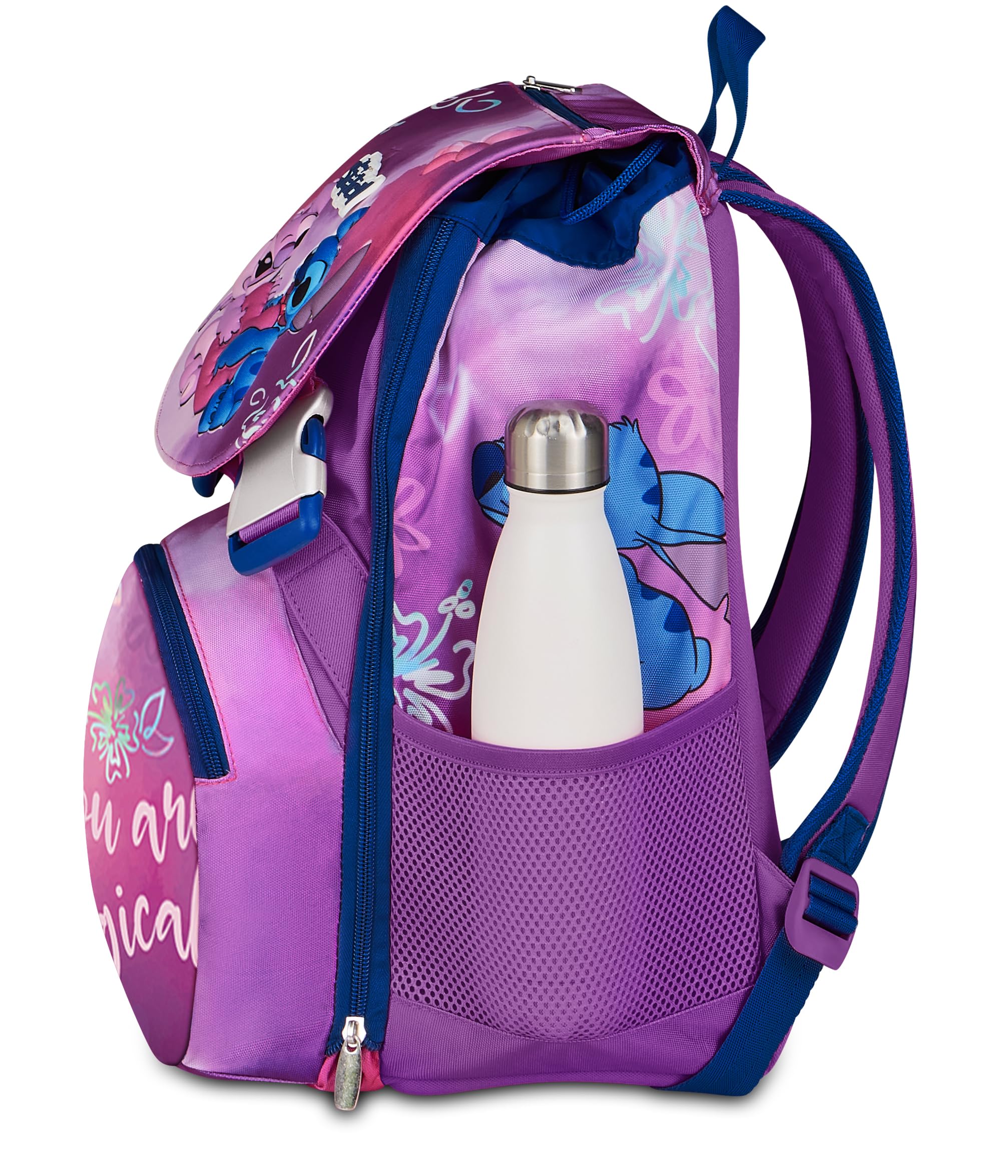 Seven Stitch Zaino Estensibile, Volume Regolabile, Doppio Scomparto, Tasca Porta Borraccia, Scuola e Tempo Libero, Bambine e Ragazze, viola | Volume Regolabile, Doppio Scomparto, Tasca Porta Borraccia, Scuola e Tempo Libero