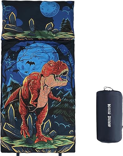 Kids Sleeping Bag, DinosaurSpace Astronaut Sleeping Bags for Kids, Slumber Bag with Removable Pillow for Kids Boys Girls, Toddler Sleeping Bags for