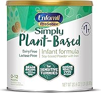 Vista 13 de Enfamil Prosobee Fórmula para bebés a base de plantas, para estómagos sensibles, proteína vegetal a base de soja, vitaminas para apoyo inmunológico